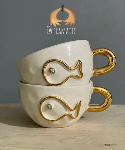 فنجان دفرمه ماهی