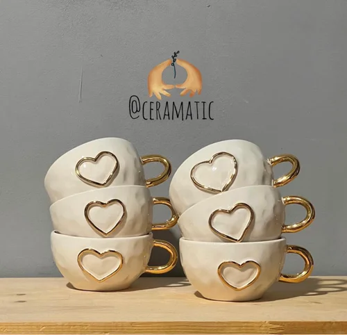 فنجان دفرمه قلب